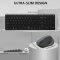 Rapoo Keyboard&Mouse Wireless 9350M Dark Grey