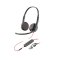Poly Blackwire 3225 Stereo USB-C Headset +3.5mm Plug +USB-C/A Adapter