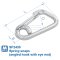 Spring snaps (angled hook with eye end)