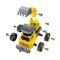 รถบรรทุกก่อสร้าง รถตักดิน & รถดัมพ์ Construction truck RC รุ่น 9020 ยี่ห้อ Buki France