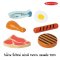 ของเล่นทำอาหาร หมวดหมู่อาหารโปรตีนเนื้อสัตว์ Wooden Food Groups Play Set Protein รุ่น 95208 ยี่ห้อ Melissa & Doug