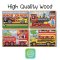 จิ๊กซอไม้ 12 ชิ้น x 4 ลาย รุ่นรถก่อสร้าง Wooden Jigsaw Puzzles in a Box Construction รุ่น 3792  ยี่ห้อ Melissa & Doug