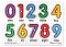 พัซเซิลตัวเลข 0-9 Peg Puzzle Numbers รุ่น 3273 ยี่ห้อ Melissa & Doug (นำเข้า USA)