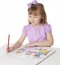 สมุดระบายสีแผ่นใหญ่ เป็นตีมเด็กผู้หญิง Magic Pattern Coloring Pad Pink รุ่น 9432 ยี่ห้อ Melissa & Doug (นำเข้า USA)