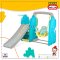 สไลด์เดอร์+ชิงช้า ZOO SLIDE SWING PLAY SET รุ่น JM751-E ลายช้าง Elephantidae สีฟ้า ยี่ห้อ HAPPY BOX