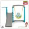 สไลด์เดอร์+ชิงช้า ZOO SLIDE SWING PLAY SET รุ่น JM751-E ลายช้าง Elephantidae สีฟ้า ยี่ห้อ HAPPY BOX