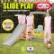 สไลด์เดอร์+ชิงช้า ZOO SLIDE SWING PLAY SET รุ่น JM751-B ลายหมี Mini Bear สีชมพู ยี่ห้อ HAPPY BOX