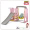 สไลด์เดอร์+ชิงช้า ZOO SLIDE SWING PLAY SET รุ่น JM751-B ลายหมี Mini Bear สีชมพู ยี่ห้อ HAPPY BOX