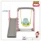 สไลด์เดอร์+ชิงช้า ZOO SLIDE SWING PLAY SET รุ่น JM751-B ลายหมี Mini Bear สีชมพู ยี่ห้อ HAPPY BOX