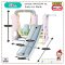 สไลด์เดอร์+ชิงช้า ZOO SLIDE SWING PLAY SET รุ่น JM751-B ลายหมี Mini Bear สีชมพู ยี่ห้อ HAPPY BOX