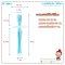 แปรงสีฟันเด็ก ขนแปรงซิลิโคน นุ่มพิเศษ Silicone Baby Toothbrush รุ่น N5736 ยี่ห้อ NANNY