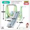 สไลด์เดอร์+ชิงช้า ZOO SLIDE SWING PLAY SET รุ่น JM751-G ลายยีราฟ Giraffidae สีเขียว ยี่ห้อ HAPPY BOX