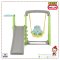 สไลด์เดอร์+ชิงช้า ZOO SLIDE SWING PLAY SET รุ่น JM751-G ลายยีราฟ Giraffidae สีเขียว ยี่ห้อ HAPPY BOX