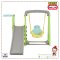 สไลด์เดอร์+ชิงช้า ZOO SLIDE SWING PLAY SET รุ่น JM751-G ลายยีราฟ Giraffidae สีเขียว ยี่ห้อ HAPPY BOX