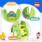 สไลด์เดอร์+ชิงช้า ZOO SLIDE SWING PLAY SET รุ่น JM751-G ลายยีราฟ Giraffidae สีเขียว ยี่ห้อ HAPPY BOX