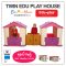 ชุดเซ็ทบ้านเด็ก Edu Play House x2 บ้านคู่ พร้อมชุดต่อ Connect x2 สี PINK-VIOLET ยี่ห้อ EDU Play