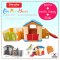 ชุดเซ็ทบ้านสไลด์ต่อคอก Edu Play House + ชุด Slider + คอก Happy + Connect สี BLUE ยี่ห้อ EDU Play