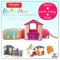 ชุดเซ็ทบ้านสไลด์ต่อคอก Edu Play House + ชุด Slider + คอก Happy + Connect สี PINK-VIOLET ยี่ห้อ EDU Play