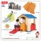 ชุดเซ็ทบ้านสไลด์ต่อคอก Edu Play House + ชุด Slider + คอก Happy + Connect สี ORANGE ยี่ห้อ EDU Play