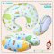 หมอนรองให้นมแม่ Breastfeeding Nursing Pillow รุ่น FAMILY N341-F (สี FANCY และสี GREEN GARDEN) ยี่ห้อ NANNY