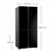 HAIER ตู้เย็น 4 ประตู 16 คิวรุ่น HRF-MD456GB สีดำคริสตัล