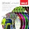 [ใหม่] ขอบล้อ ZIAN VALE สีน้ำเงิน จี๊ดสุด เรืองแสงจัดๆ (รุ่นแข็ง)