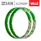 [ใหม่] ขอบล้อ ZIAN VALE สีเขียว จี๊ดสุด เรืองแสงจัดๆ (รุ่นแข็ง)