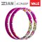 [ใหม่] ขอบล้อ ZIAN VALE สีชมพู จี๊ดสุด เรืองแสงจัดๆ (รุ่นแข็ง)