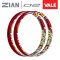 [ใหม่] ขอบล้อ ZIAN VALE สีแดง จี๊ดสุด เรืองแสงจัดๆ (รุ่นแข็ง)