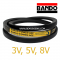 BANDO POWER ACE สายพานร่องวีหน้าแคบ 8V5000 ยาว500นิ้ว