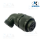 KD3108A18-11S, 90°Angle,Plug/Female,13A
