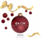Oxblood Christmas Baubles glass (⌀ 4 cm)