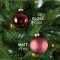 Oxblood Christmas Baubles glass (⌀ 4 cm)