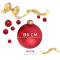 Christmas Red Baubles Glass (⌀ 6 cm)