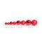 Christmas Red Baubles Glass (⌀ 6 cm)