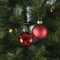 Christmas Red Baubles Glass (⌀ 6 cm)