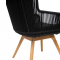 FLORES DINING CHAIR ANTHRACITE - TEAK