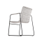 PALMA STACKING CHAIR - LIGHT GREY