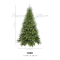 ต้นคริสต์มาสประดิษฐ์ Tuscan Spruce Green 6' (D109 x H185 cm.)
