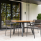 AMBASSADOR  LOW DINING TABLE TEAK TOP