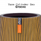 กระถางต้นไม้ Vase Cylinder geo Groove (Size D 16 x H 13 cm)