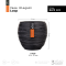 กระถางต้นไม้ Vase Elegant Loop (Size D 15 x H 15 cm)