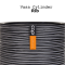 Vase Cylinder Rib (Size D 12 x H 11 cm)