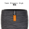 Vase Elegant High Rib (Size W 12 x H 15 cm)