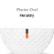 Planter Oval Heraldry (Size D 83 x H 40 cm)