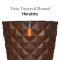 Vase Tapered round Heraldry (Size D 38 x H 40 cm)