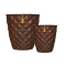 กระถางต้นไม้ Vase Tapered round Heraldry (Size D 38 x H 40 cm)