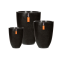 VASE ELEGANT LOW (BLACK)