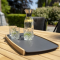 AMBASSADOR  DINING TABLE TEAK TOP 300