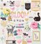 Maggie Holmes Collection Bloom Chipboard Stickers with Glitter
